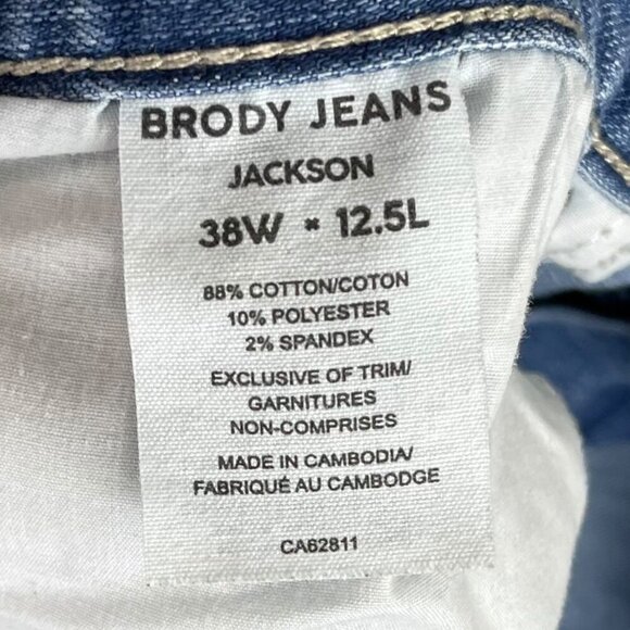 Brody Jackson Mens Shorts 38 Distressed Denim 5 Pocket Casual Summer Jean - Picture 7 of 8